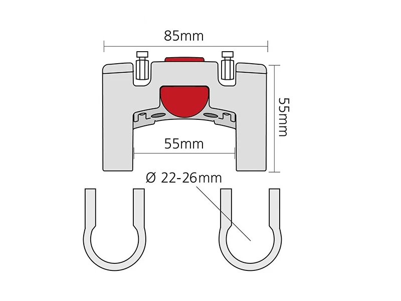 Klickfix Låsbar Adapter, ø22-26 - Image 2