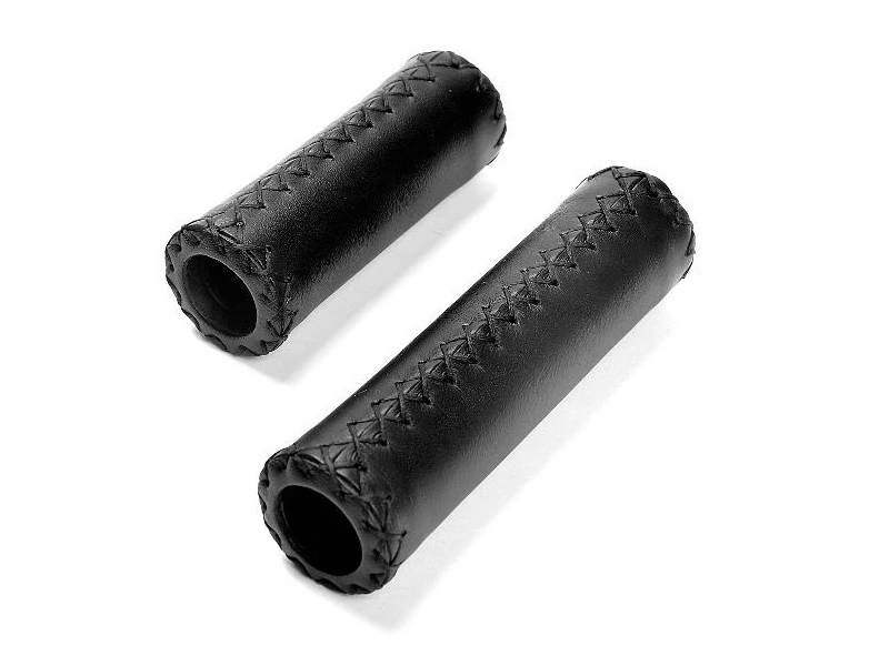 Bike Partner Black Læder Håndtag, 95/130mm