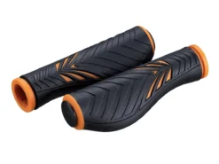 Bike Attitude Ergonomiske Gel Black/Orange Håndtag, 130mm