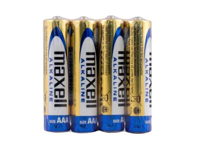 Universal Maxell AAA Batterier, 4 Stk