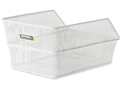 Basil Cento White Cykelkurv, 12L