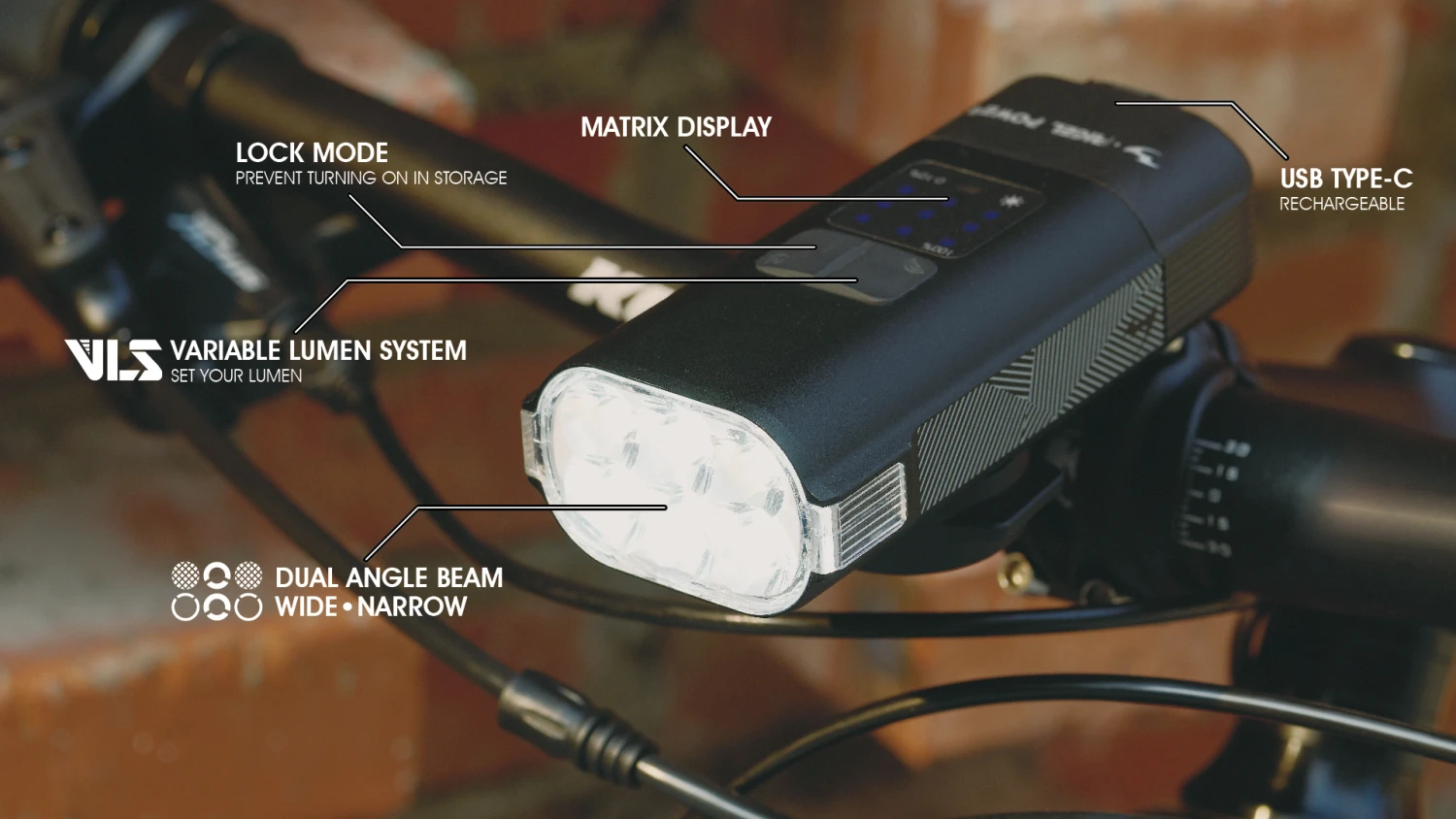 Moon Rigel Power Genopladelig Forlygte, 3600 Lumen - Image 5